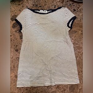 DKNY Classic Black and White Striped Tee